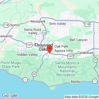 Map to Dental Wellness of Westlake Village office in Westlake Village, CA
