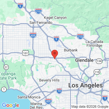 Map to S. C. Dental Care office in Studio City, CA