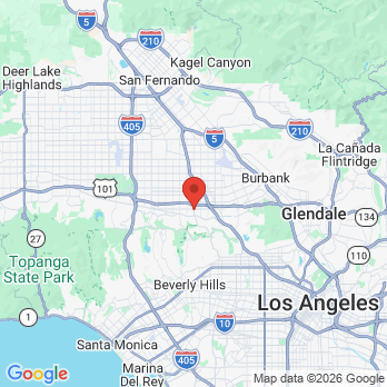 Map to Sam A Lavi DMD Inc office in Studio City, CA