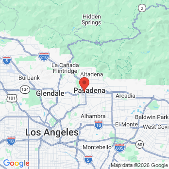 Map to Kindred Dentistry office in Pasadena, CA