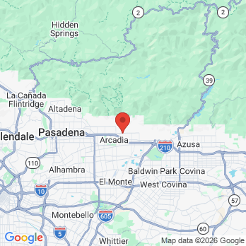 Map to Monica Munoz DDS office in Monrovia, CA