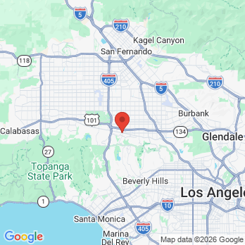 Map to Mark Wienberg DDS office in Sherman Oaks, CA