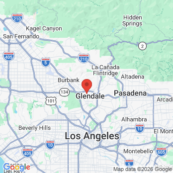 Map to SmileStart.com office in Glendale, CA
