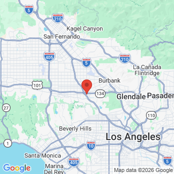 Map to Primary Office: James W. Formaker, DDS office in Toluca Lake, CA