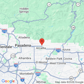 Map to Arcadia Orthodontics and Children Dentistry office in Arcadia, CA