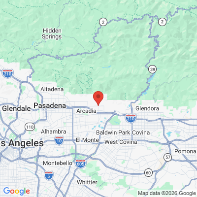Map to Dental Care office in Monrovia, CA