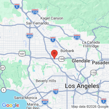 Map to Toluca Lake Cosmetic Dentistry office in Los Angeles, CA