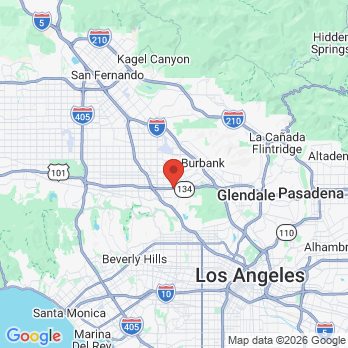 Map to Steven Exler, DDS office in Burbank, CA