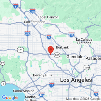 Map to Toluca Lake office in Los Angeles, CA