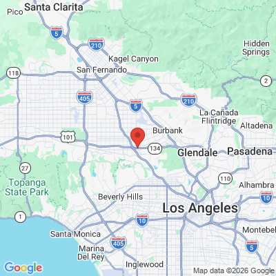 Map to  office in Studio City, CA