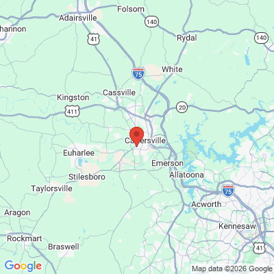 Map to  office in Cartersville, GA