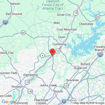 Map to  office in Cumming, GA