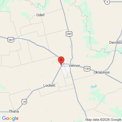 Map to  office in Vernon, TX