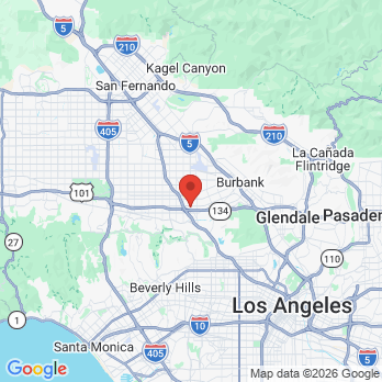 Map to shahrad shahrooz dds inc office in West Toluca Lake, CA