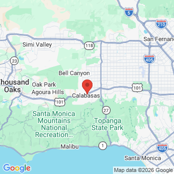 Map to Calabasas Dental Care office in Calabasas, CA