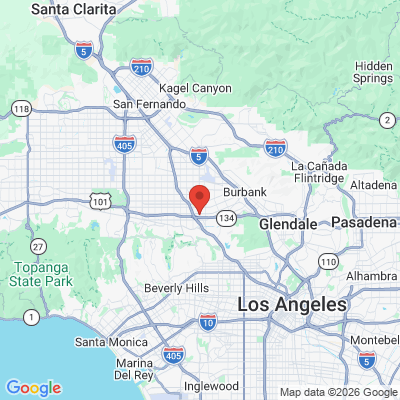 Map to Toluca Advanced Dentistry  office in North Hollywood, CA