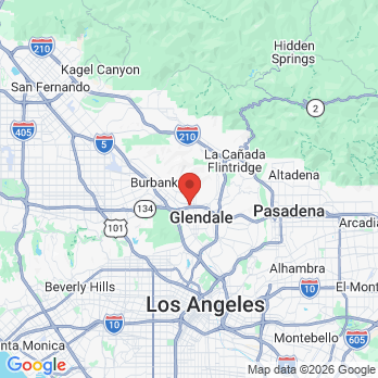 Map to Vahe Karimian DDS PC office in Glendale, CA