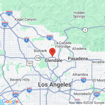 Map to Cristina B Gamboa, DDS office in Glendale, CA
