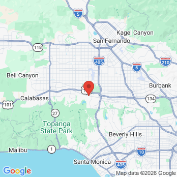 Map to Friedman Dentstry office in Encino, CA