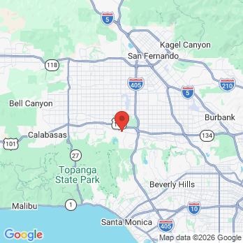Map to Friedman Dentistry office in Encino, CA