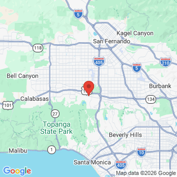 Map to Encino Cosmetic Dentistry office in Encino, CA