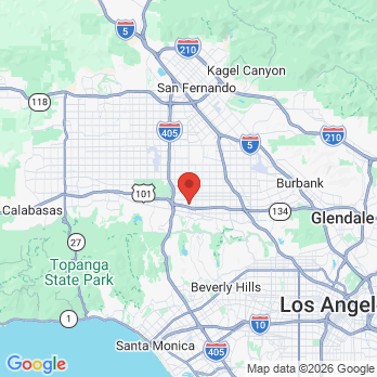 Map to Olivia Cajulis DDS office in Sherman Oaks, CA
