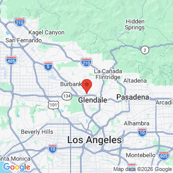 Map to Smile Makeover of LA office in Glendale, CA
