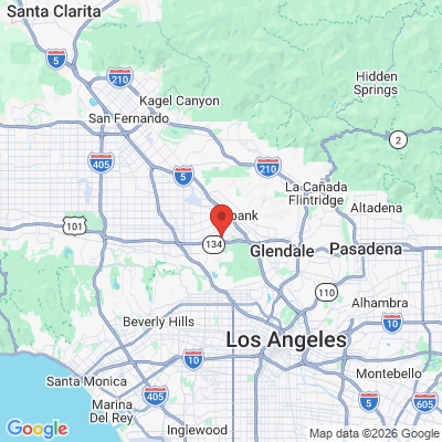 Map to OLIVE FAMILY DENTISTRY office in Burbank, CA