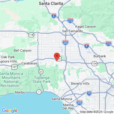 Map to  office in Encino, CA