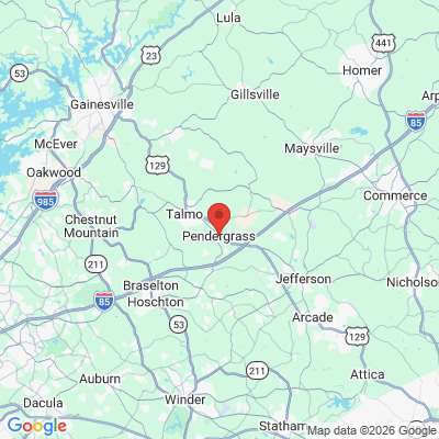 Map to  office in Pendergrass, GA