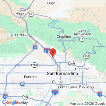Map to Dream Smile City Of San Bernardino office in San Bernardino, CA