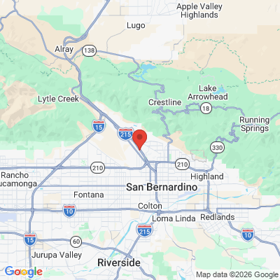 Map to  office in San Bernardino, CA