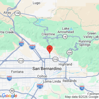 Map to Blessing chc office in San Bernardino, CA