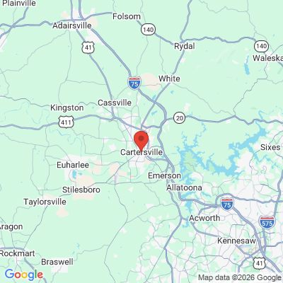 Map to  office in Cartersville, GA