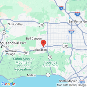 Map to Children Dental Care office in Woodland Hills, CA