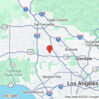 Map to Jonathan Pivo DDS Inc office in Valley Village, CA