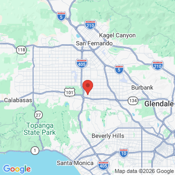 Map to Y2K DENTISTRY office in Sherman Oaks, CA