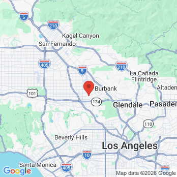 Map to Midtown Dental Group office in Burbank, CA