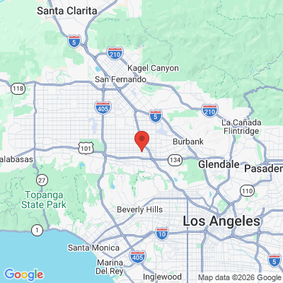 Map to  office in Valley Village, CA