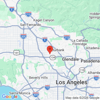 Map to Arbi Ananian DDS office in Burbank, CA