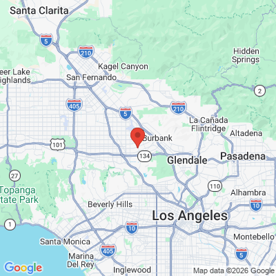 Map to Arbi Ananian DDS office in Burbank, CA