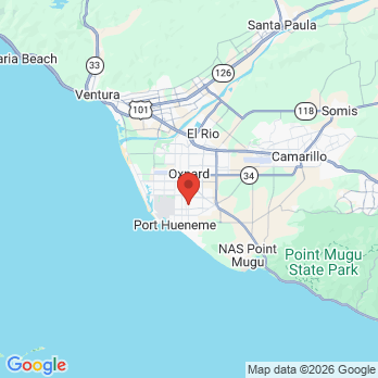 Map to Oxnard Dental Office office in Oxnard, CA