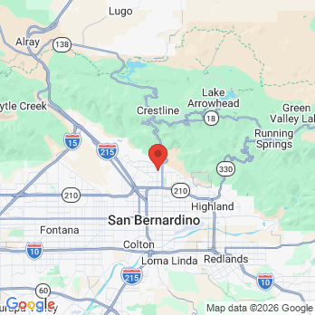 Map to Sierra Gateway Dental Office  office in San Bernardino, CA