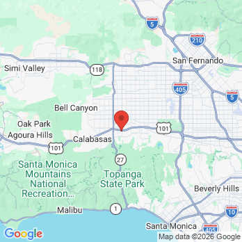 Map to Dan P. Hilton, D.D.S. office in Woodland Hills, CA