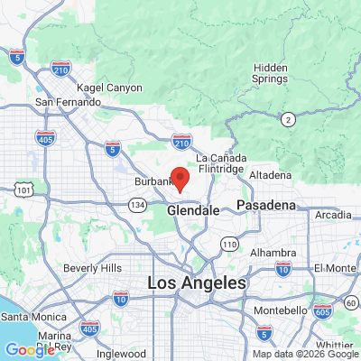 Map to  office in Glendale, CA