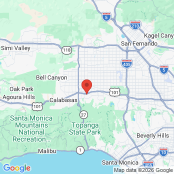 Map to Pleasant Smiles office in Woodland Hills, CA