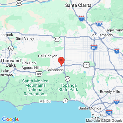Map to Dr. Kerry Chan  office in Woodland Hills, CA