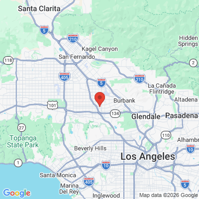 Map to NoHo Smile Center office in Los Angeles, CA