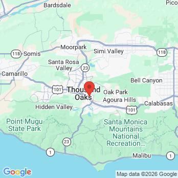Map to Alvin G. Pagan, DDS, APC office in Westlake Village, CA