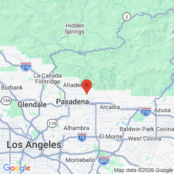 Map to James W. Tsai, DDS office in Pasadena, CA